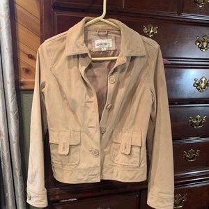 Cheroke Suede jacket, size small, light tan